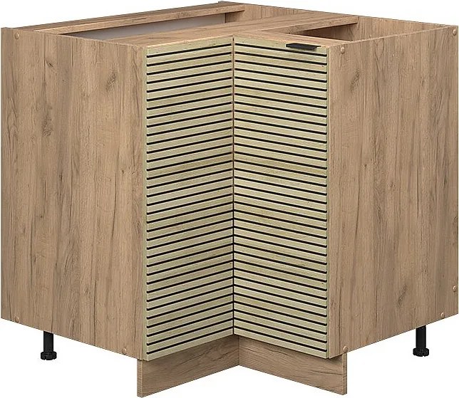 Szafka narożna panel dębowy 80.5x51.6x82 fame-line