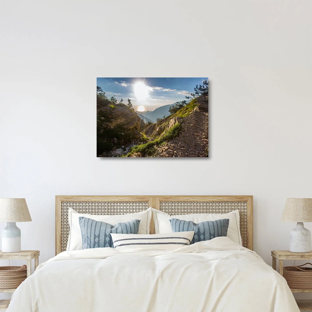 Obraz na szkle - Góra Olimp (70x50 cm)