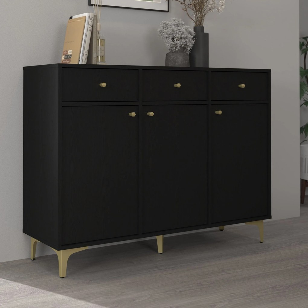 Komoda TORINO 125 cm do Salonu Sypialni Grafit