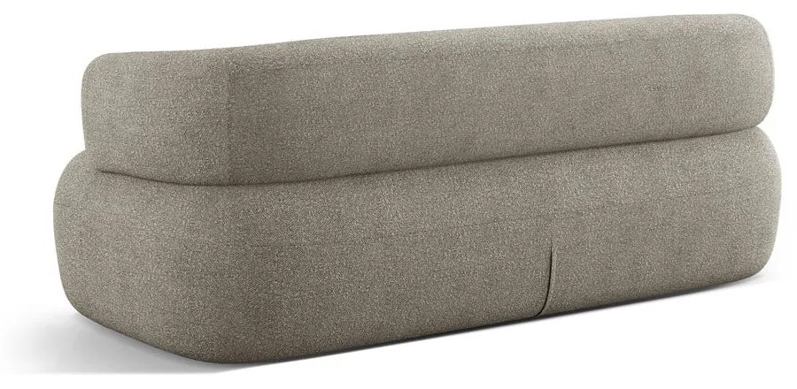 Jasnoszara sofa z materiału bouclé 178 cm Jenny – Micadoni Home