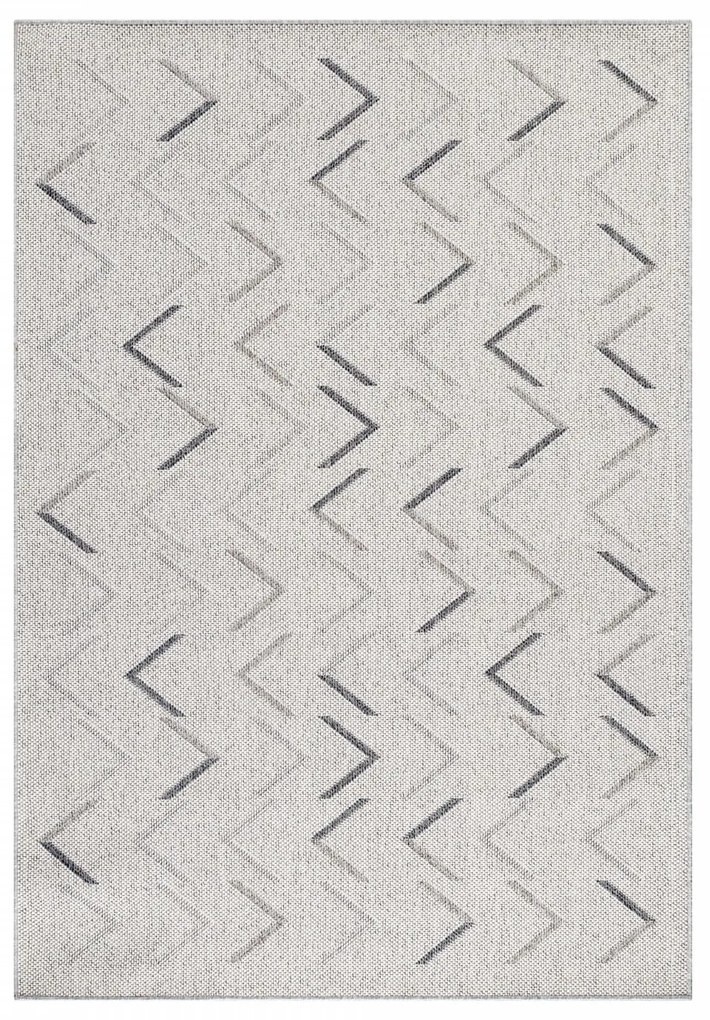 Dywan zewnętrzny Aruba Strzałki kremowo - szary 60 cm x 100 cm