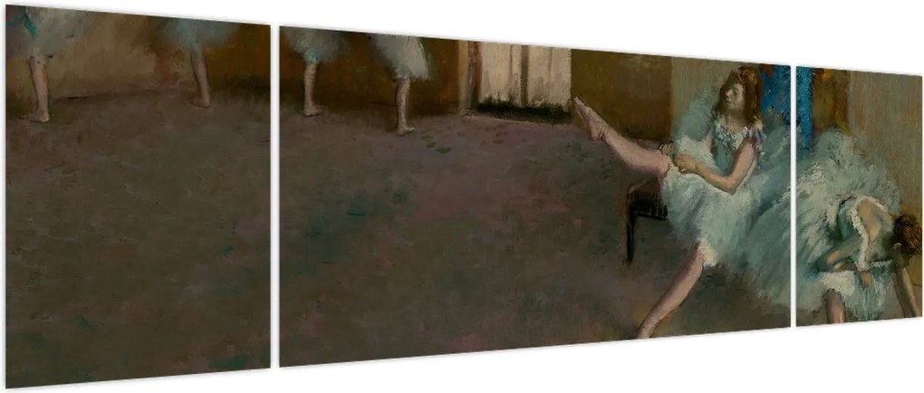 Obraz - Edgar Degas, Before the Ballet, reprodukcje (170x50 cm)