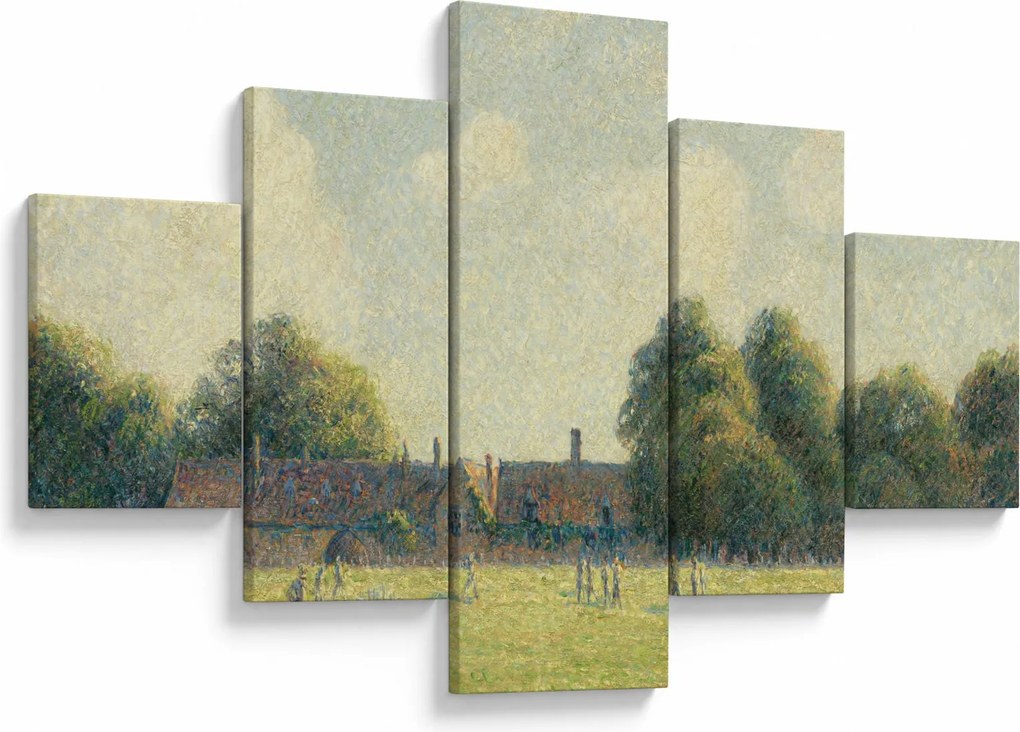 Obraz - Camille Pissarro, Hampton Court Green, reprodukcje (125x70 cm)