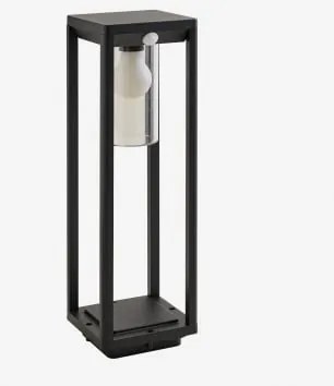 Baliza Zewnętrzna Z Aluminium Tivaro Czarna - Sklum