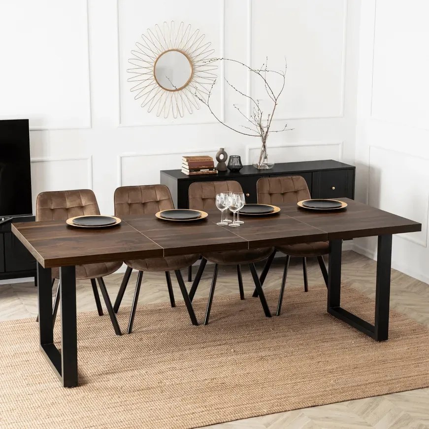 Orzechowy stół rozkładany D2-F43