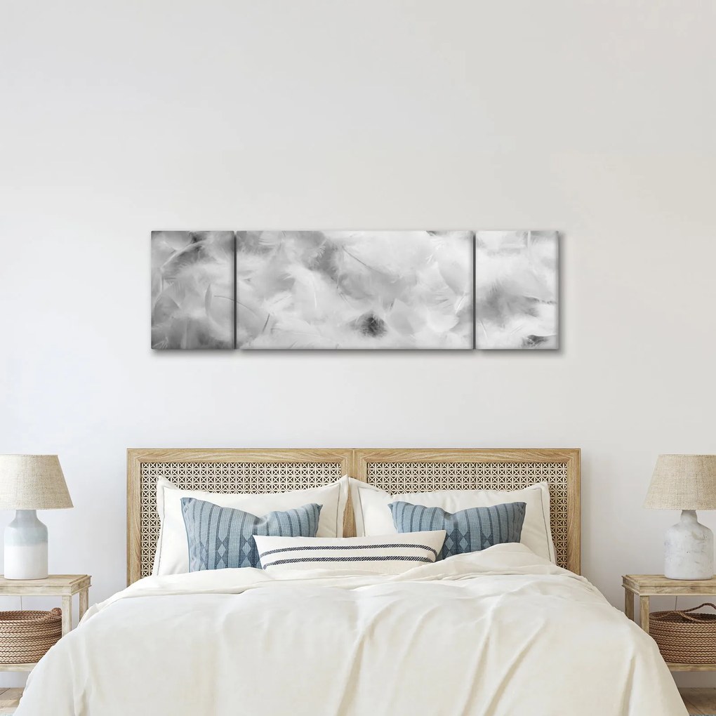 Obraz - Chmury piór (170x50 cm)