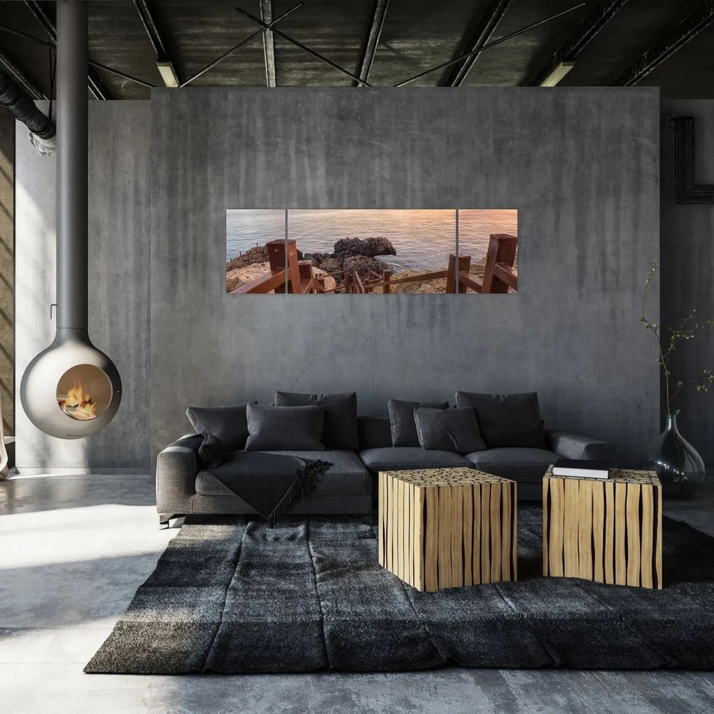 Obraz - Zejście ku morzu (170x50 cm)