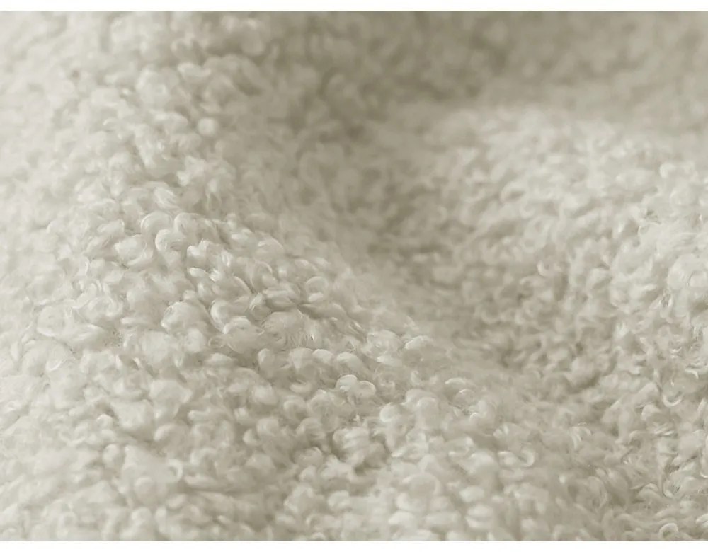 Beżowa rozkładana sofa z materiału bouclé 255 cm Milu – Makamii