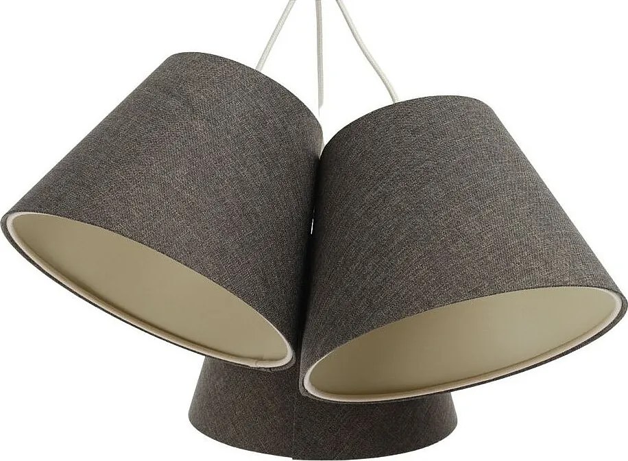 Lampa wisząca ENTURO TRIO szara