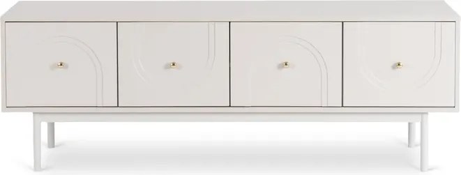 Szafka RTV do Salonu Czterodrzwiowa MARLEN 155 cm Kaszmir Glamour