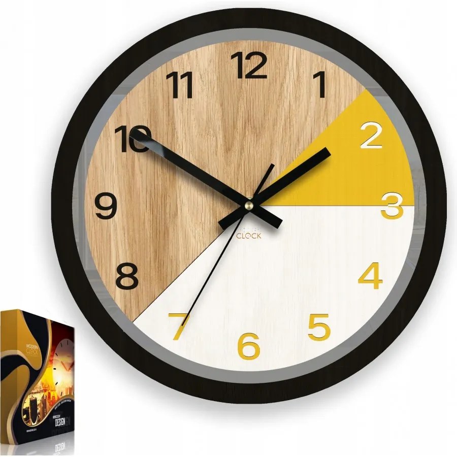 Zegar ścienny nowoczesny z cichym mechanizmem do salonu sypialni okrągły