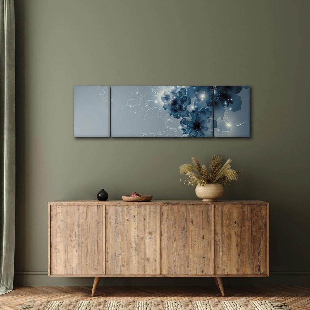 Obraz - Delikatne kwiaty (170x50 cm)