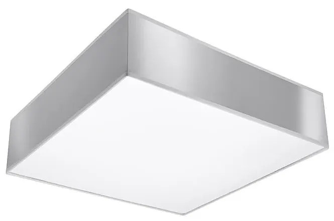 Minimalistyczny kwadratowy plafon szary H8-T19