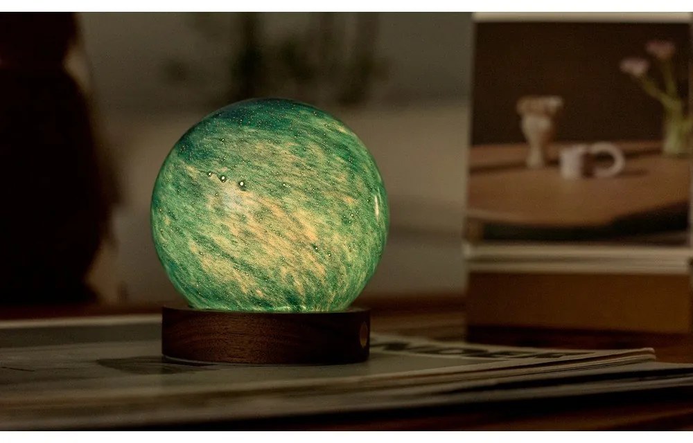 Dekoracja świetlna na USB w ciemnym naturalnym kolorze ø 8 cm Galaxy Breeze – Gingko