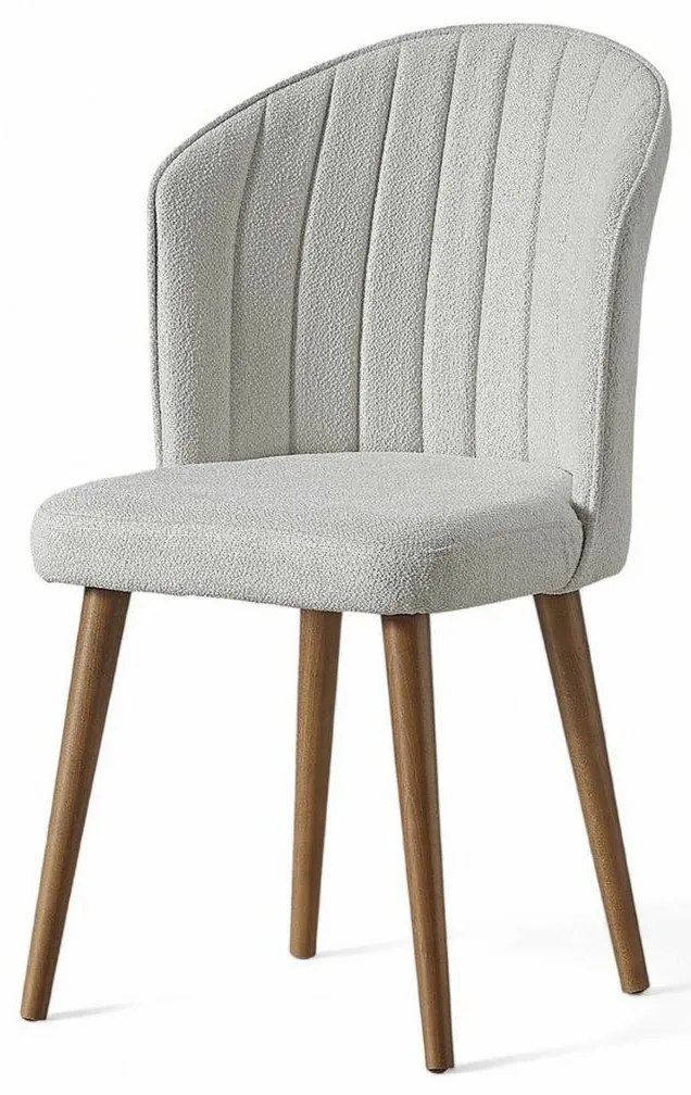 Zestaw krzeseł do jadalni Rubi Cream and Walnut, 2szt.