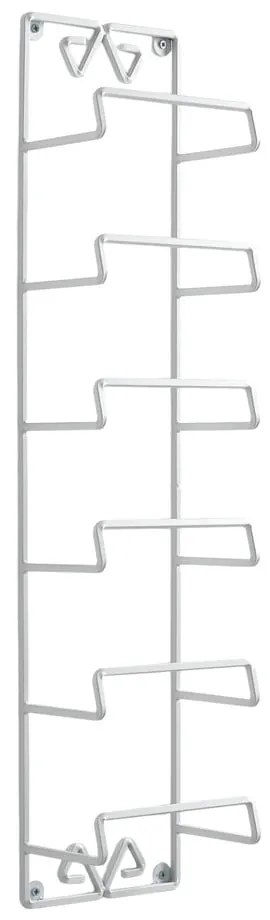 Biały wiszący metalowy regał na wino liczba butelek 6 16x68x10 cm Oste – Tomasucci