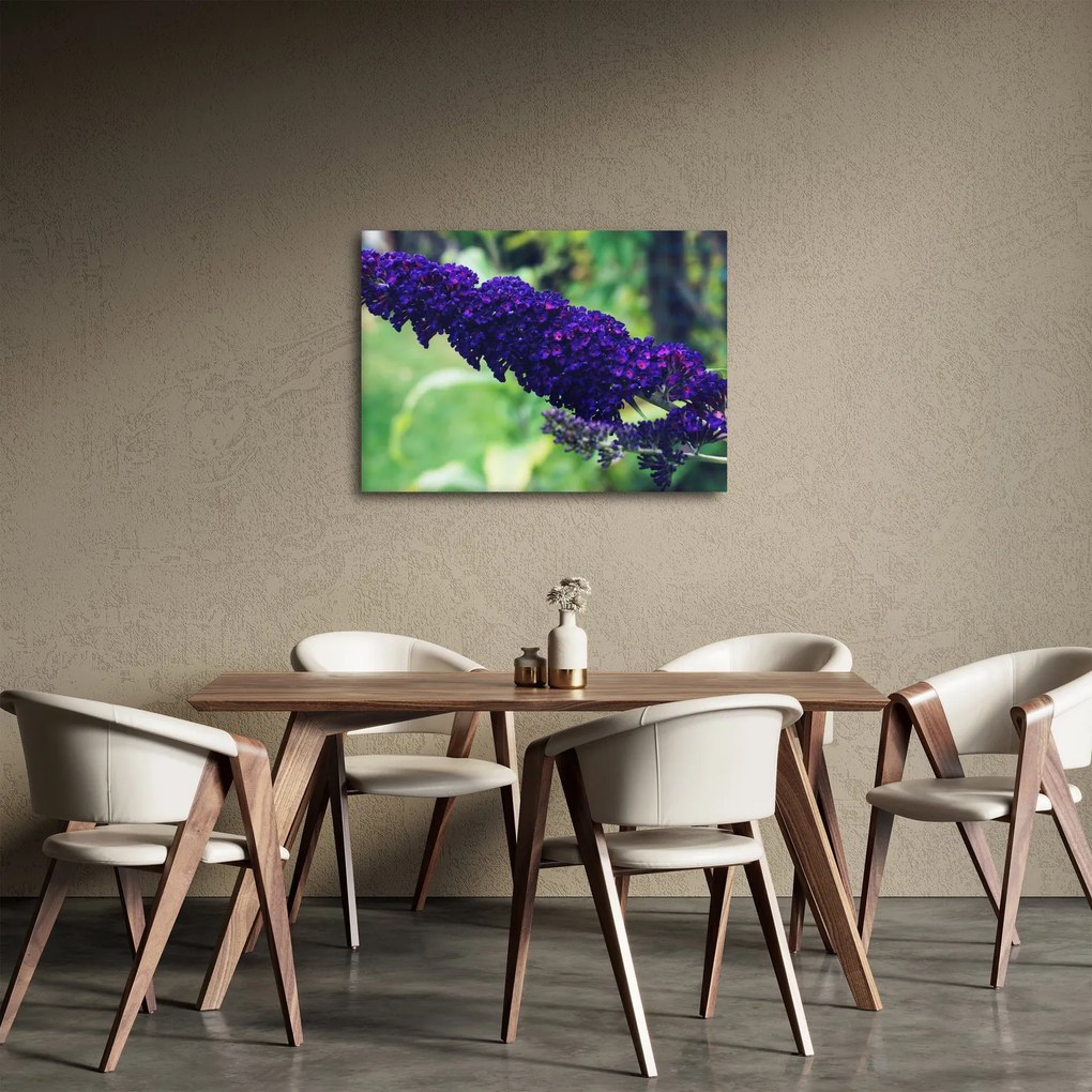 Obraz niebieskiego kwiatu (70x50 cm)