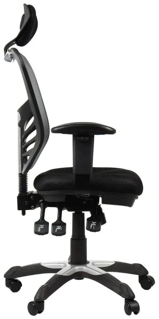 Fotel biurowy HG-0001H szary STEMA
