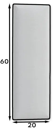 Panel tapicerowany QUADRATTA 60x20 różowy ELTAP