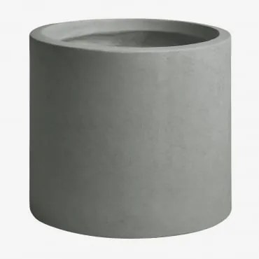 Donica Zewnętrzna Z Cementu Aurevi Ø55 Cm & Jasnoszary - Sklum