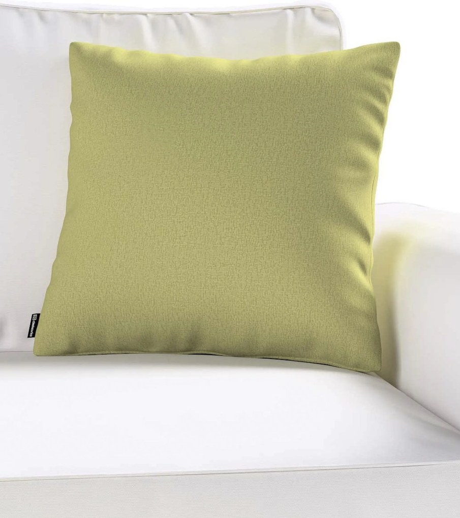 Poszewka Kinga na poduszkę kolor zielony tkanina połyskliwa, welwetowa