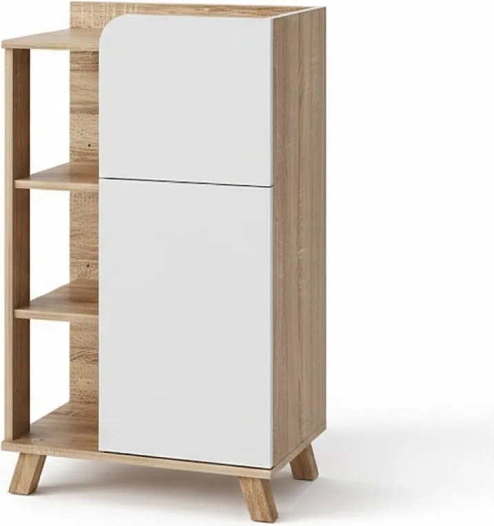 Szafka Midi sonoma/biały 50x35x90 karen