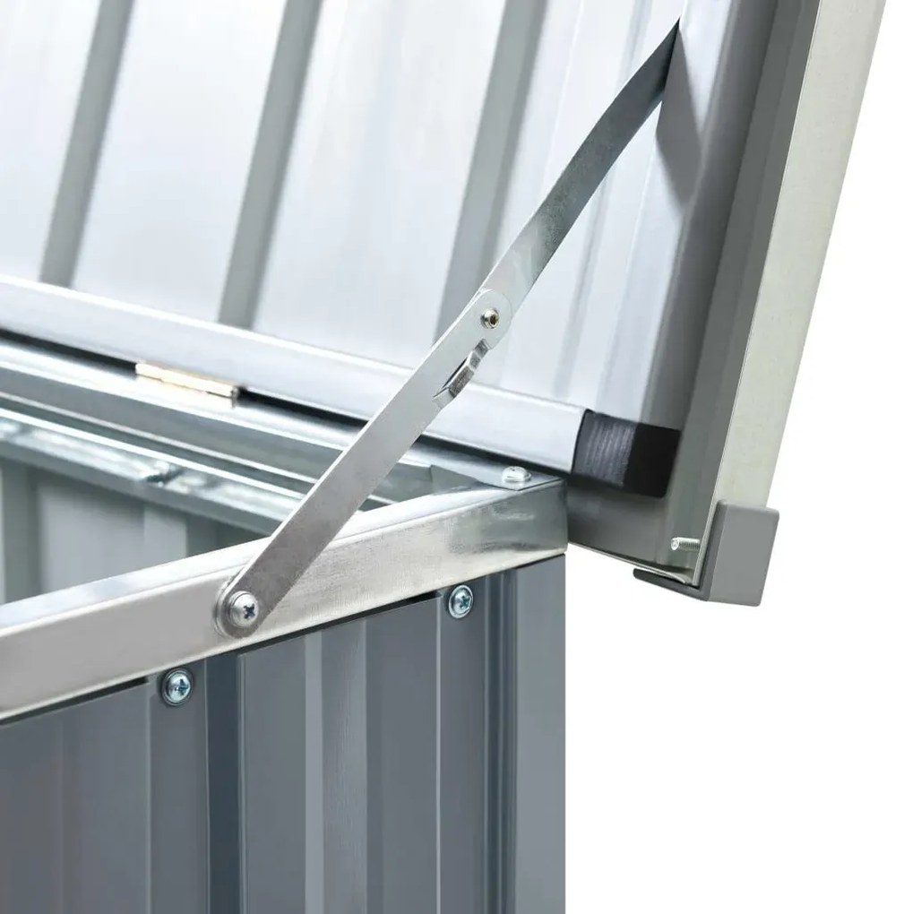 Szara skrzynia ogrodowa prostokątna L8-D80