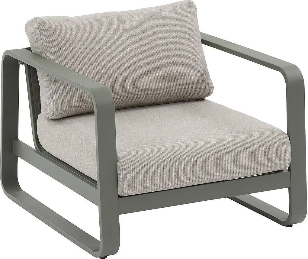 Zestaw aluminiowy ISABELLA dla 5 osób (oliwkowy)