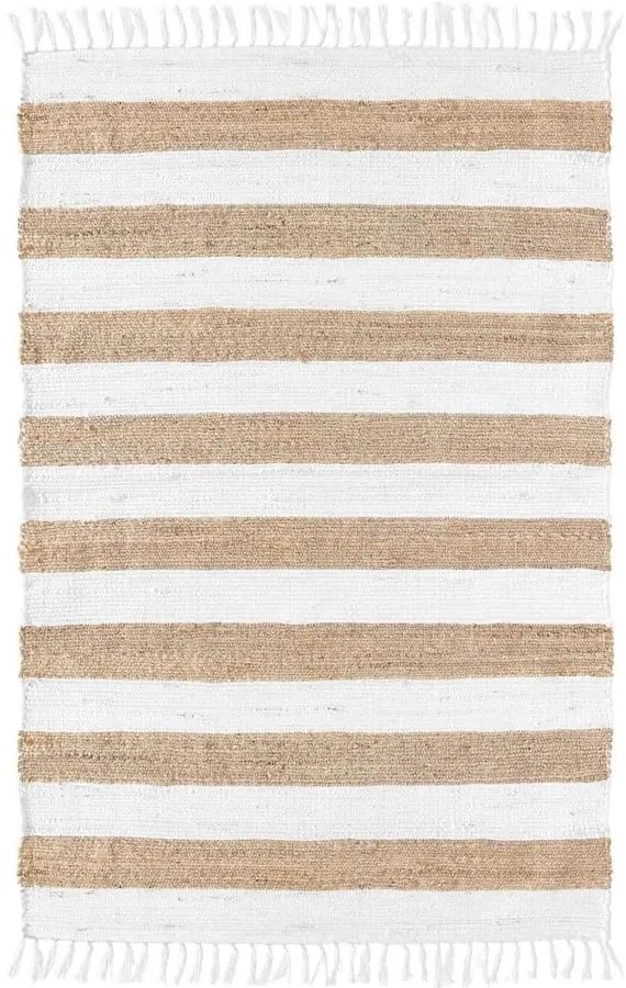 Biało-naturalny dywan 50x80 cm Sagane – douceur d'intérieur
