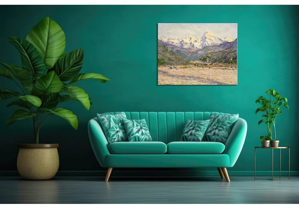 Obraz – reprodukcja 70x55 cm The Valley of the Nervia, Claude Monet – Fedkolor