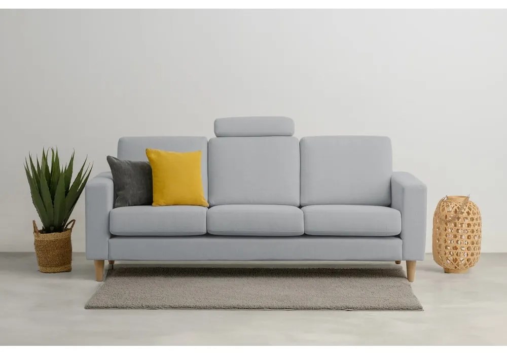 Szara sofa 217 cm Focus – Scandic