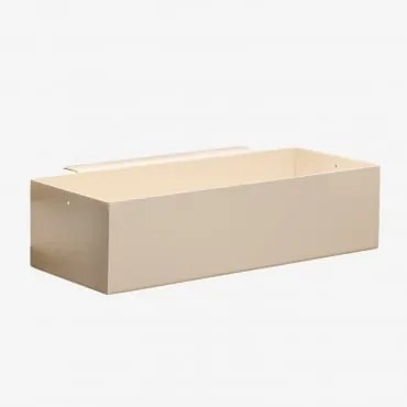 Modułowy Zewnętrzny Kosz Na Przechowywanie Do Kuchni Ze Stali Savona Kremowa Tapioca & 30 X 10 Cm - Sklum