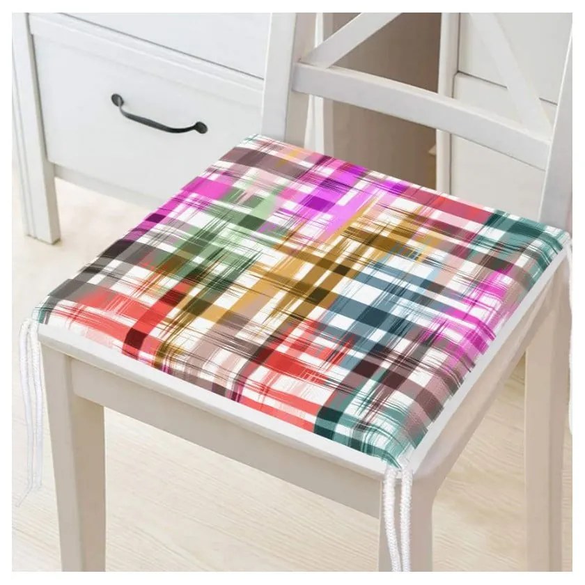 Poduszka na krzesło 40x40 cm Colour Crisscross – Mila Home