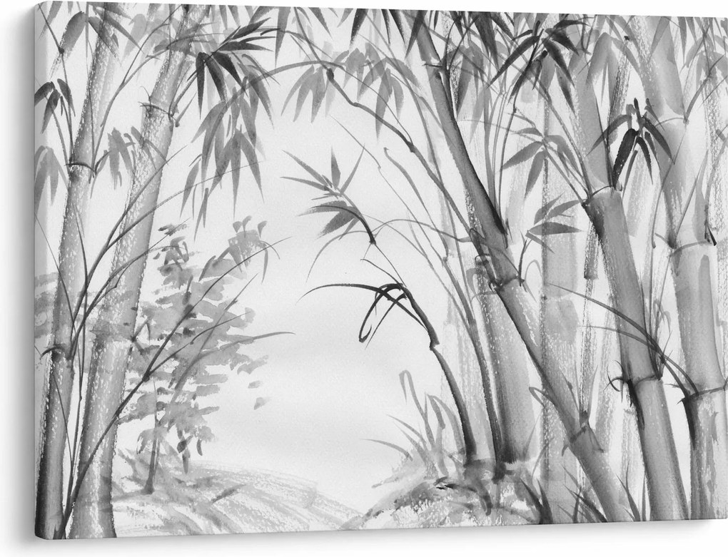 Obraz - Las bambusowy (70x50 cm)
