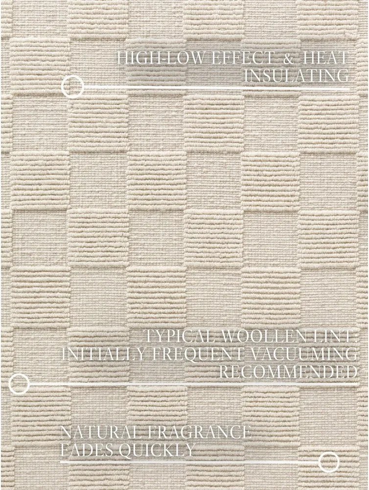 Kremowy wełniany chodnik tkany ręcznie 80x200 cm Scala – Villeroy&amp;Boch