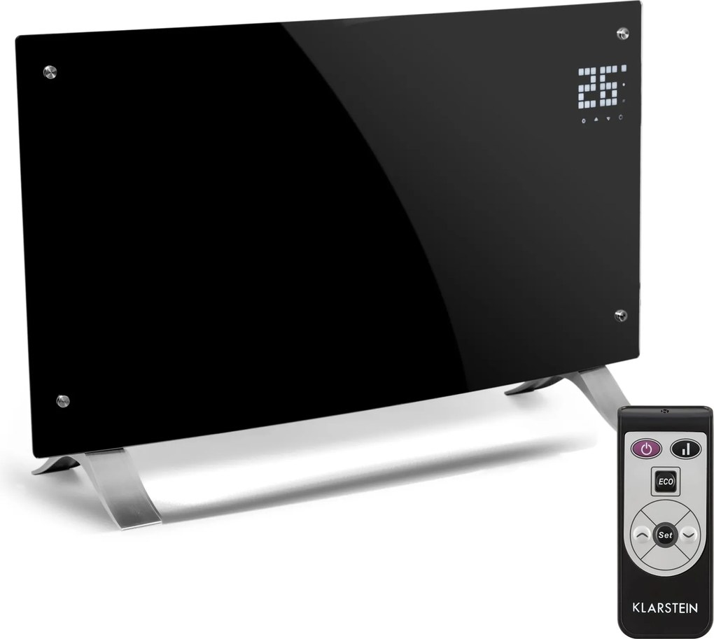 Klarstein Bornholm Curve 2000W 20m² Konwektor Czarny