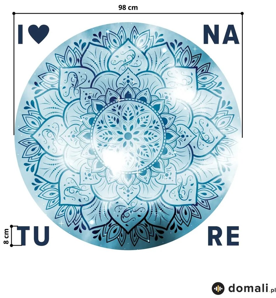 Naklejki na ścianę - Mandala z napisem