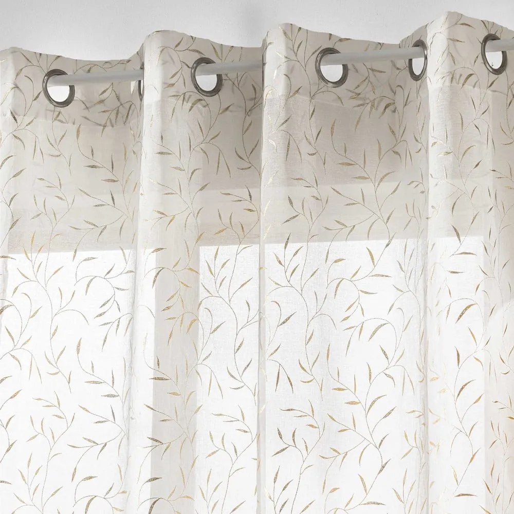 Firanka w beżowo-złotym kolorze 140x240 cm Maissa – douceur d'intérieur
