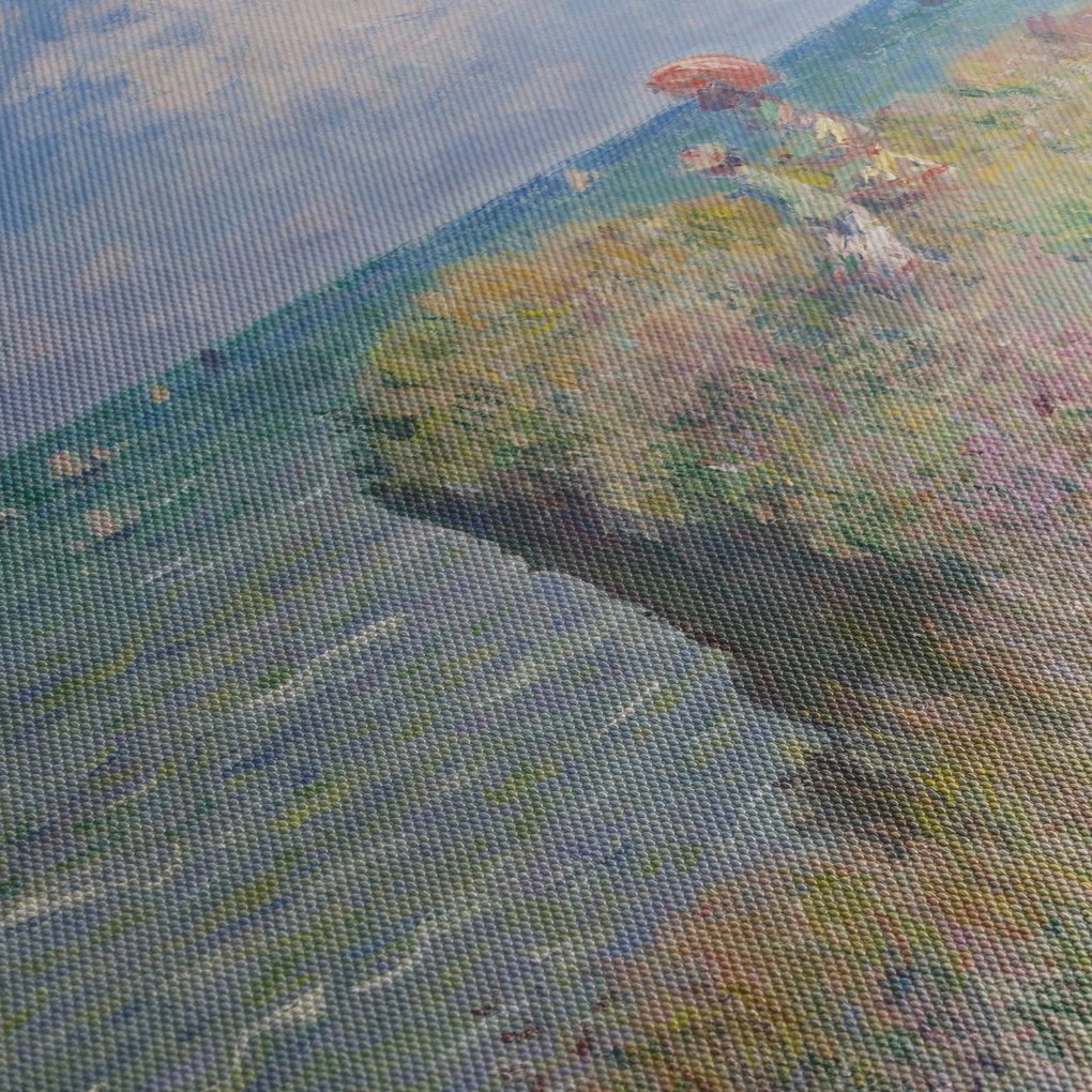 Obraz - Claude Monet, Cliff Walk at Pourville, reprodukcje (125x70 cm)