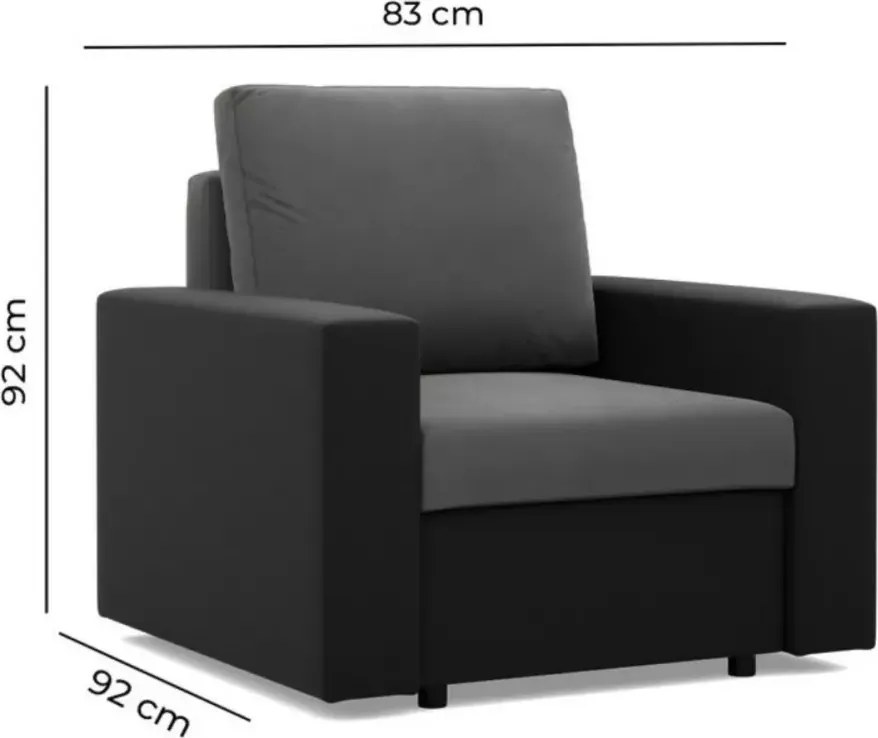 Fotel Landi – nowoczesny fotel do salonu i gabinetu, wygodny, elegancki design