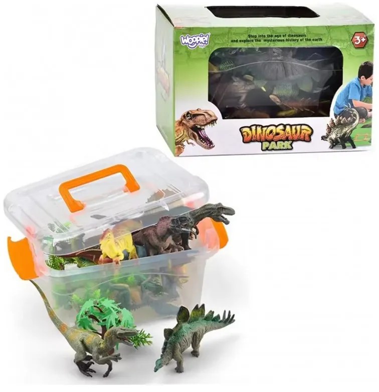 Woopie zestaw park dinozaurów figurki + mata i akcesoria 23 el.