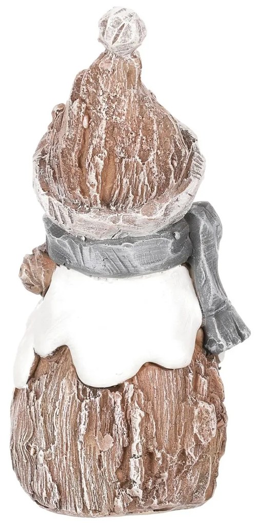 Ozdoba świąteczna Bałwan, żywica, 15 cm