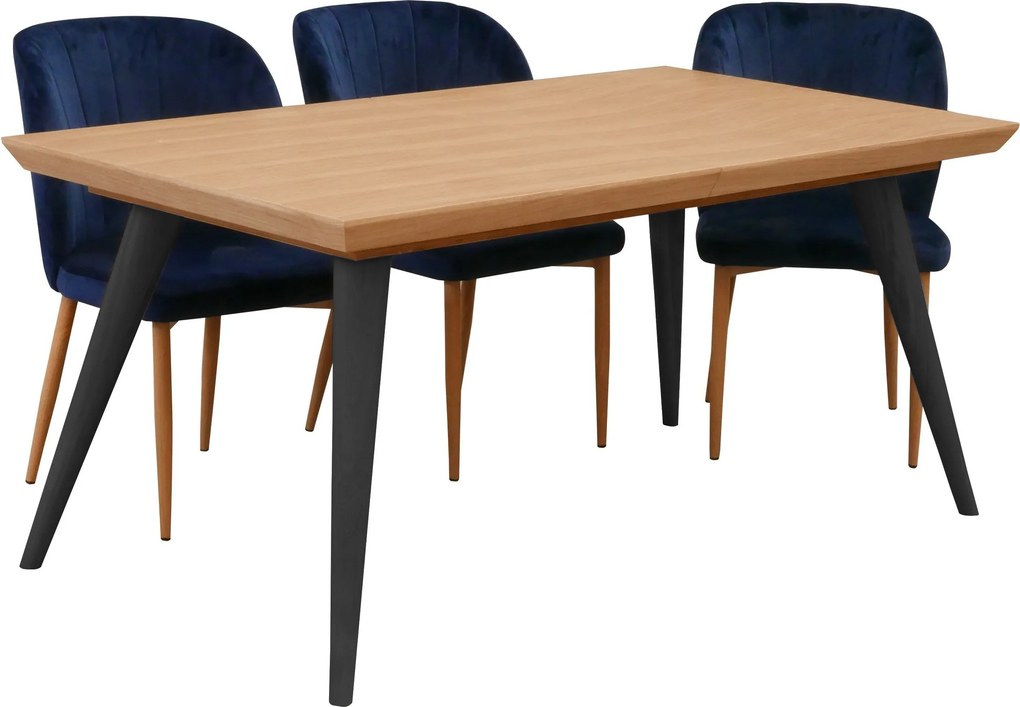 Stół rozkładany SINCRO Dąb do Salonu Jadalni 160-260 x 100 x 76 cm, Prostokątny