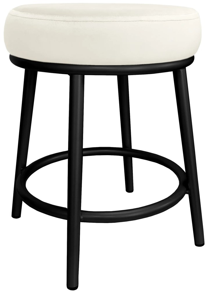 Taboret Ben noga metalowa czarna MG50