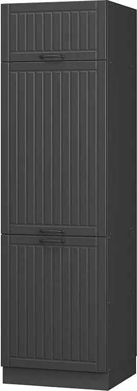 Szafka na lodówkę ciemnoszary 60x58.1x206.8 fame-line