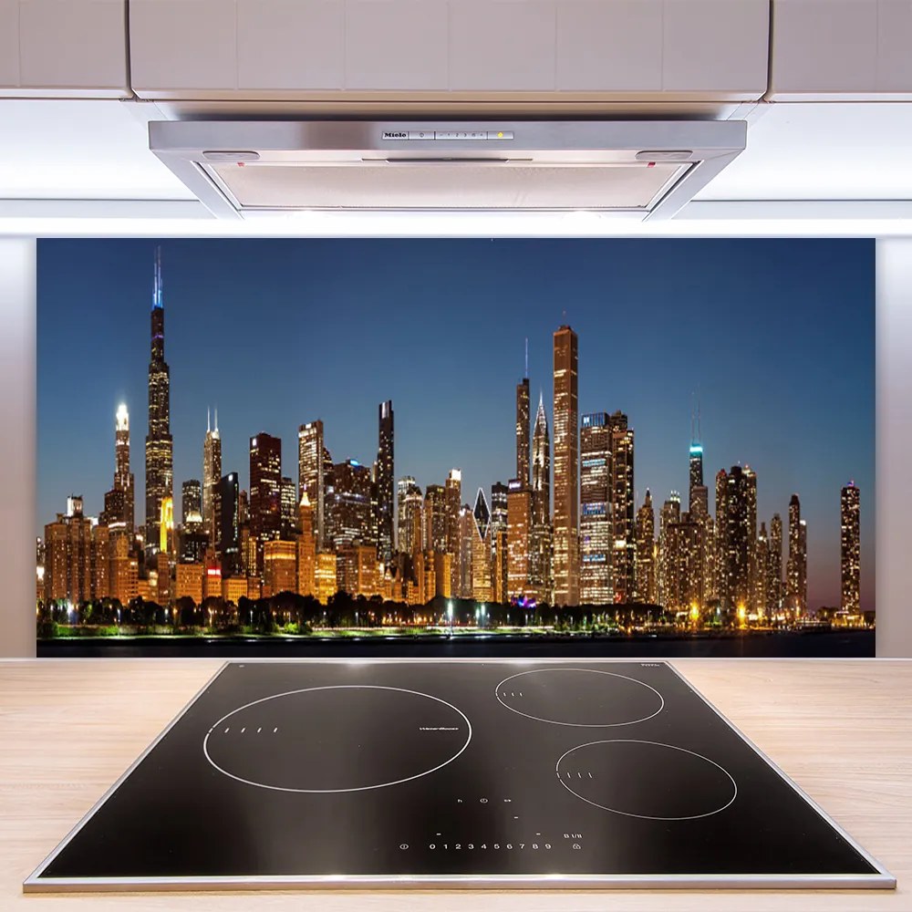 Panel Szklany do Kuchni Urok Miejskich Kamienic