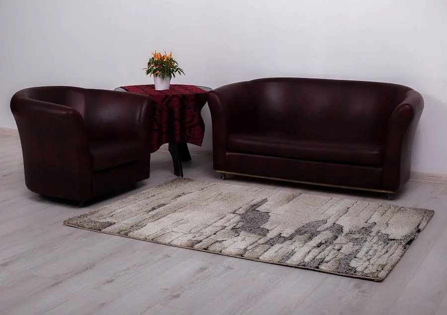 Dywan Mallorca Beżowo-Błękitny 80 cm x 150 cm