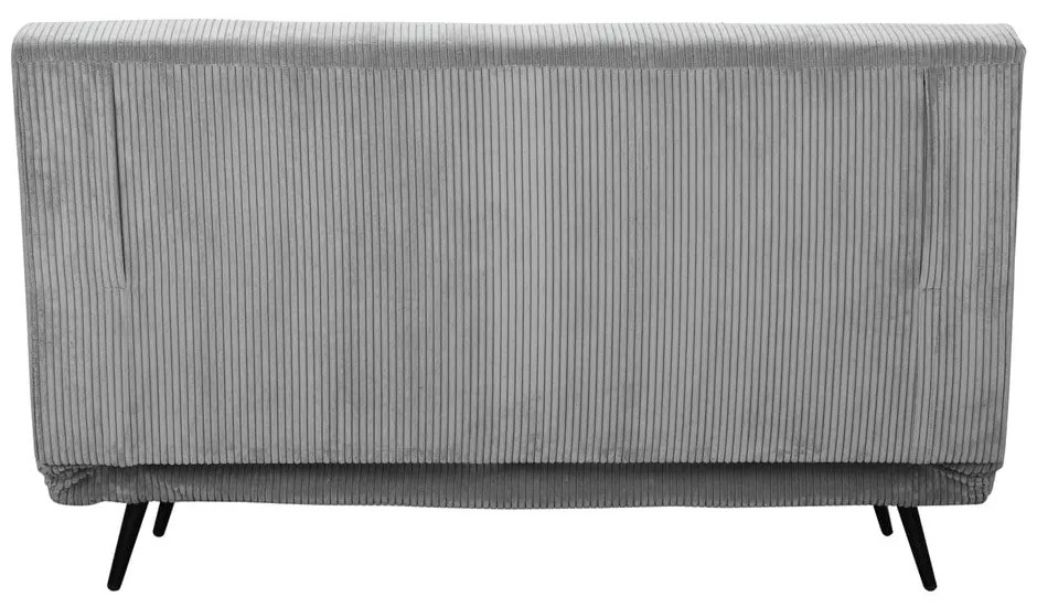 Jasnoszara sztruksowa rozkładana sofa 140 cm Mallory – Støraa