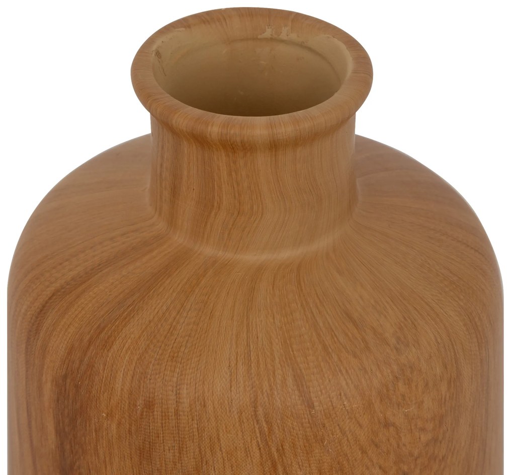 Wazon ceramiczny SAO, efekt drewna, 17,5 cm