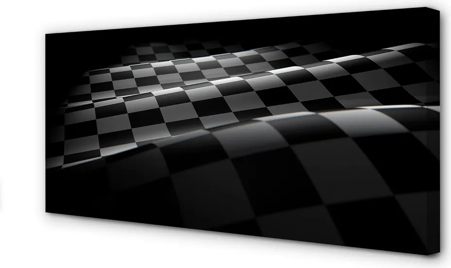 Obraz canvas na ścianę Flaga w Szachownicę